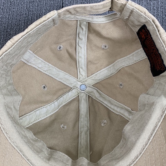 Montana Whitewater Baseball Hat Unisex OSFA Tan Strapback The Duck Company - Picture 13 of 14